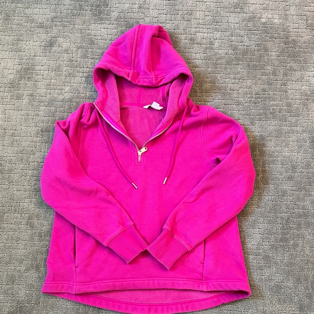 Athleta Fuchsia Hooded Sweater